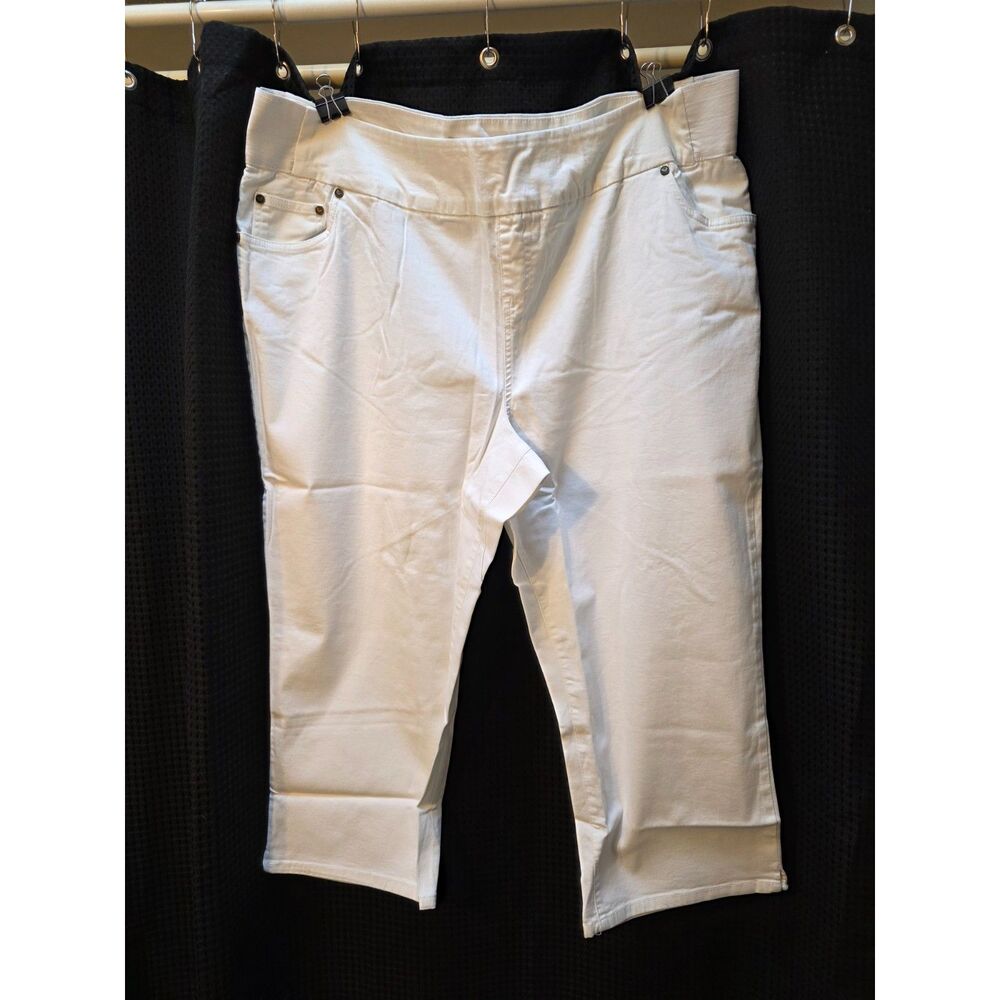 Woman  Within White Capri size 26